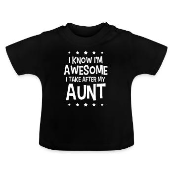 Baby Baby schneller Moster Geburt Geburtstagsgeschenk - Baby Bio-T-Shirt mit Rundhals - Schwarz - Vorne