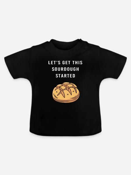 Bäcker Bäckerin Backen - Baby Bio-T-Shirt mit Rundhals - Schwarz