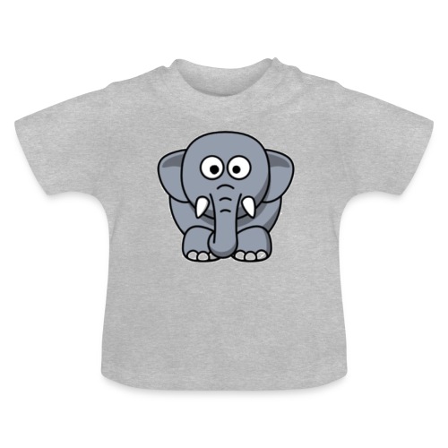 Olifantje - Baby biologisch T-shirt met ronde hals