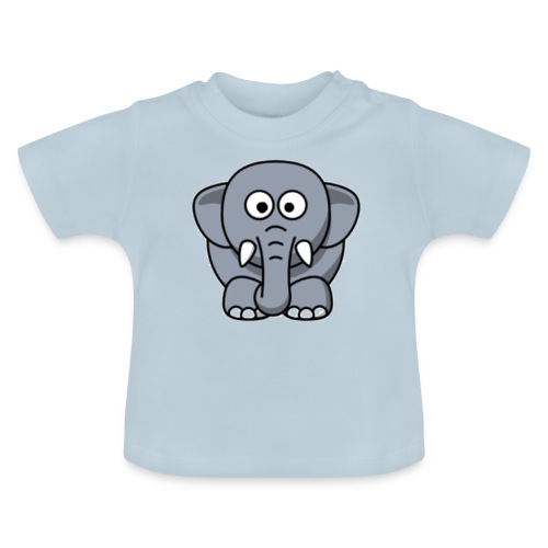 Olifantje - Baby biologisch T-shirt met ronde hals