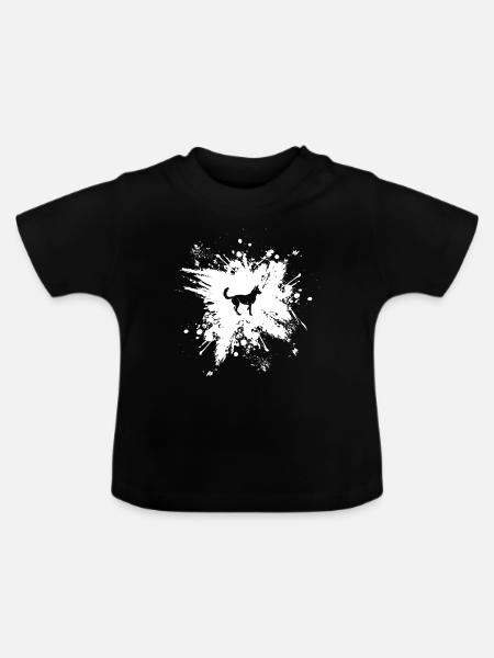 Malinois - Baby Bio-T-Shirt mit Rundhals - Schwarz