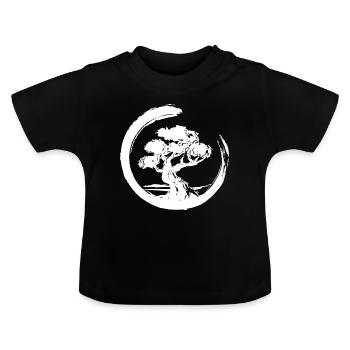 Bonsai - Baby Bio-T-Shirt mit Rundhals - Schwarz - Vorne