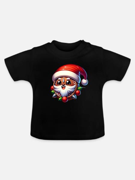 Nikolaus - Baby Bio-T-Shirt mit Rundhals - Schwarz