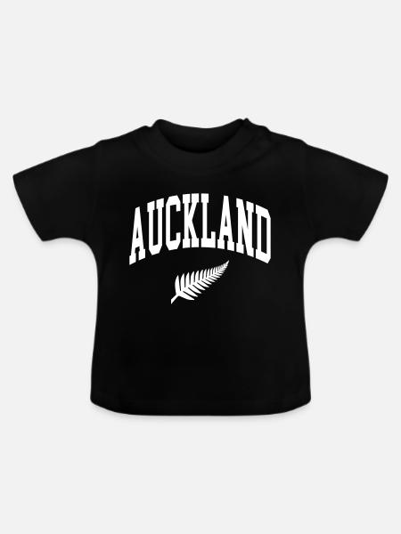 Auckland - Baby Bio-T-Shirt mit Rundhals - Schwarz