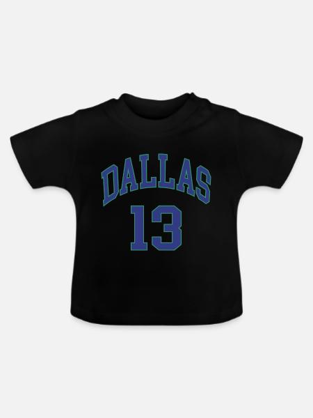 Dallas 13 - Baby Bio-T-Shirt mit Rundhals - Schwarz