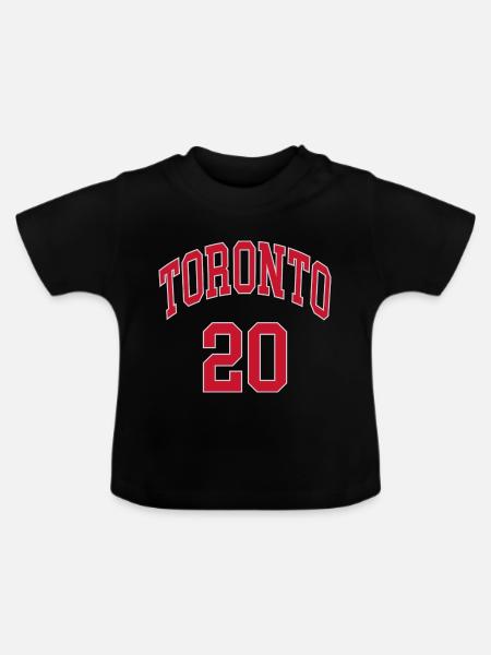 Toronto 20 - Baby Bio-T-Shirt mit Rundhals - Schwarz