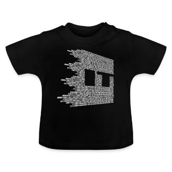 IT system electronics technician - Baby Organic T-Shirt with Round Neck - black - Front