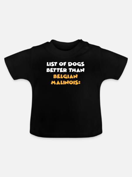 Belgian Malinois - Baby Bio-T-Shirt mit Rundhals - Schwarz
