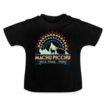 Machu Picchu Inca - T-shirt bio col rond Bébé - noir - Devant