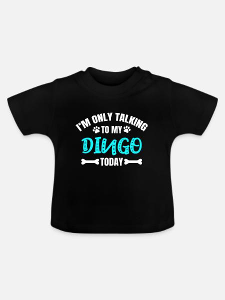 Dingo - Baby Bio-T-Shirt mit Rundhals - Schwarz