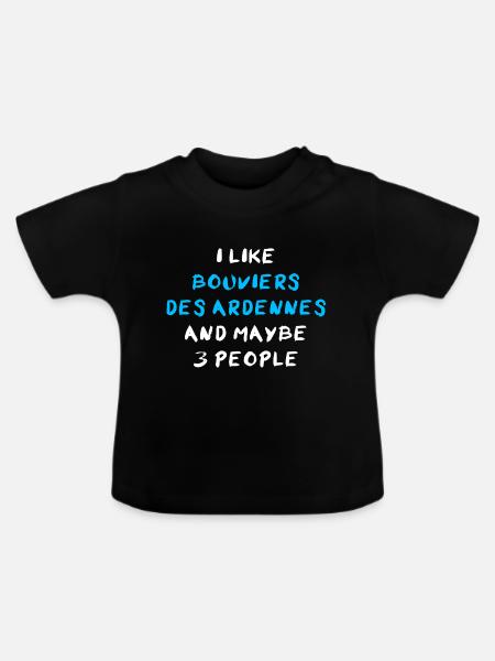 Bouvier Des Ardennes - Baby Bio-T-Shirt mit Rundhals - Schwarz