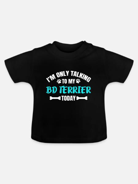 BD Terrier - Baby Bio-T-Shirt mit Rundhals - Schwarz