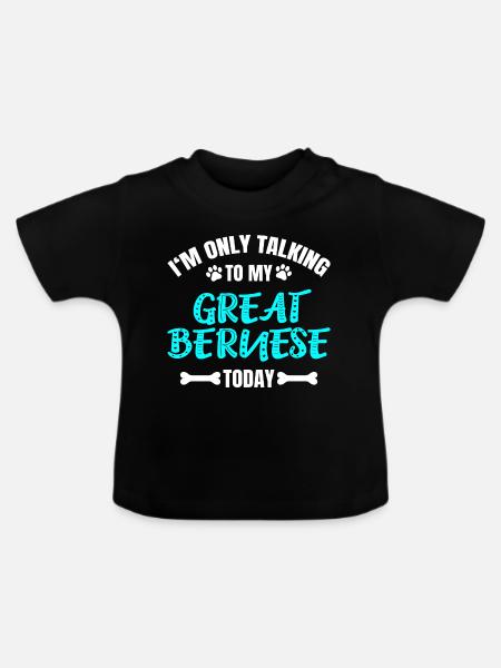 Great Bernese - Baby Bio-T-Shirt mit Rundhals - Schwarz