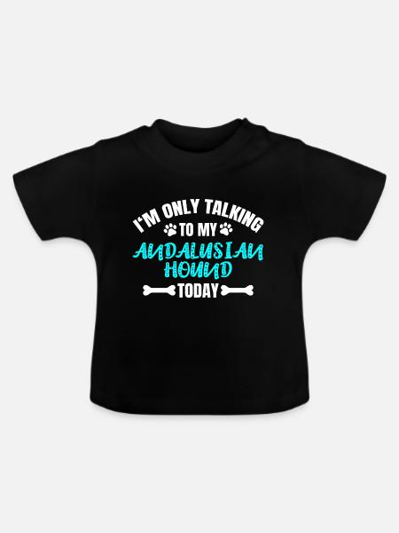 Andalusian Hound - Baby Bio-T-Shirt mit Rundhals - Schwarz