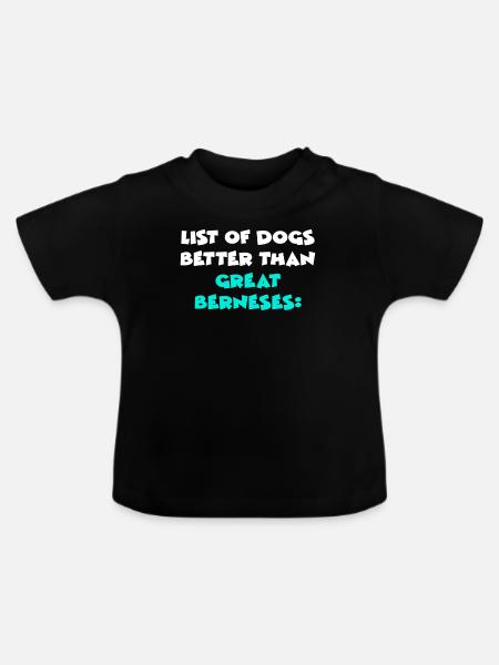 Great Berneses - Baby Bio-T-Shirt mit Rundhals - Schwarz