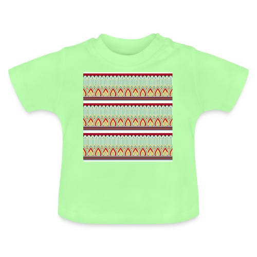 EGIPCIO Patrón II - Camiseta orgánica para bebé con cuello redondo