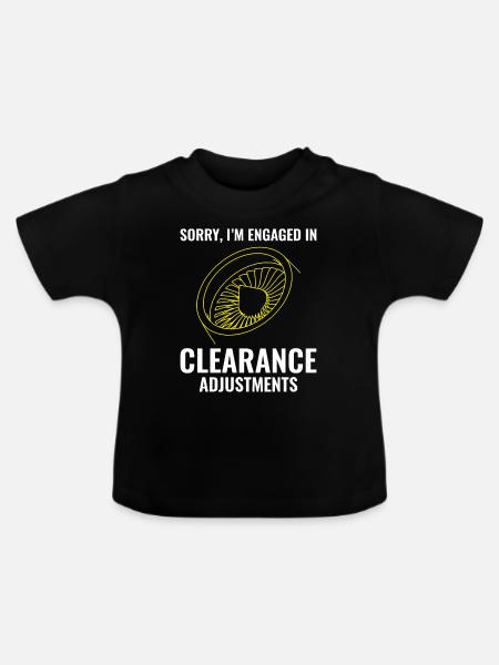 Düsentriebwerk Flugzeugmechaniker Luftfahrttechniker - Baby Bio-T-Shirt mit Rundhals - Schwarz