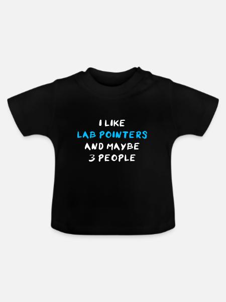 Lab Pointer - Baby Bio-T-Shirt mit Rundhals - Schwarz