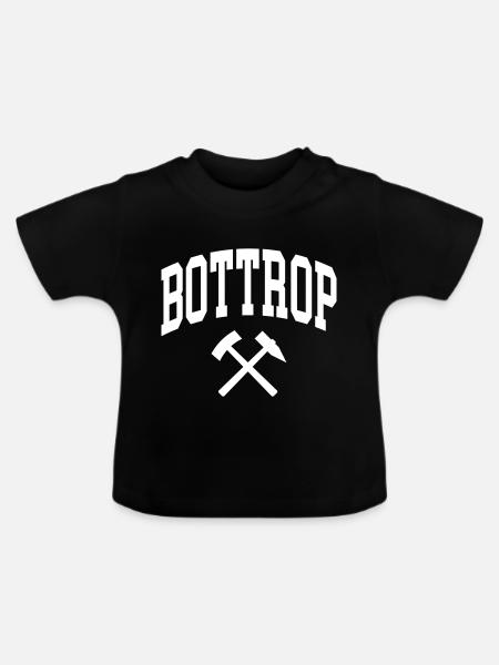 Bottrop - Baby Bio-T-Shirt mit Rundhals - Schwarz