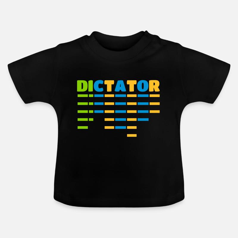 dictateur - T-shirt bio col rond Bébé - noir