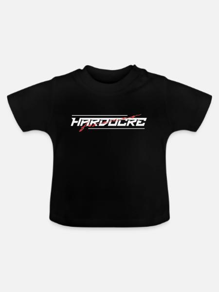 Hardcore Forever Party Festival Chemise à capuche - T-shirt bio col rond Bébé - noir