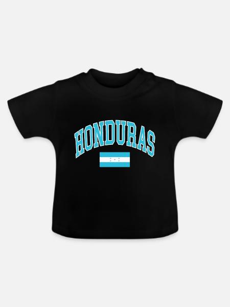 Honduras - Baby Bio-T-Shirt mit Rundhals - Schwarz