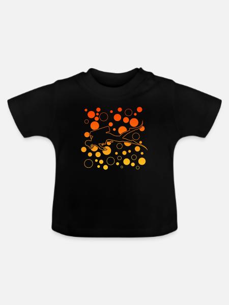 scuba diving - Baby Bio-T-Shirt mit Rundhals - Schwarz