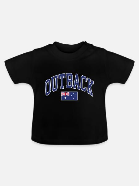 Outback - Baby Bio-T-Shirt mit Rundhals - Schwarz