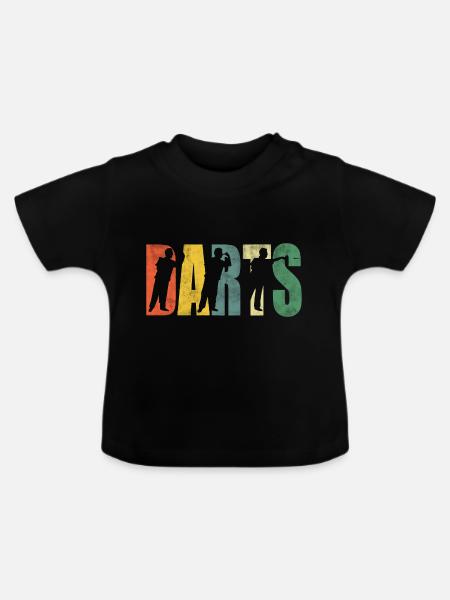 DARTS - Baby Bio-T-Shirt mit Rundhals - Schwarz