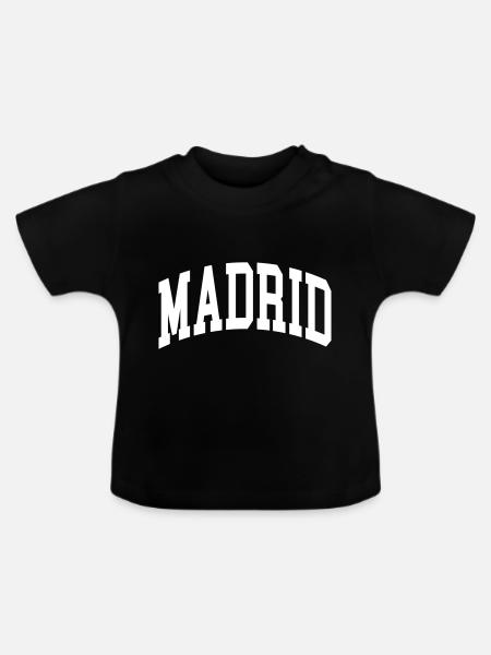 Madrid - Baby Bio-T-Shirt mit Rundhals - Schwarz