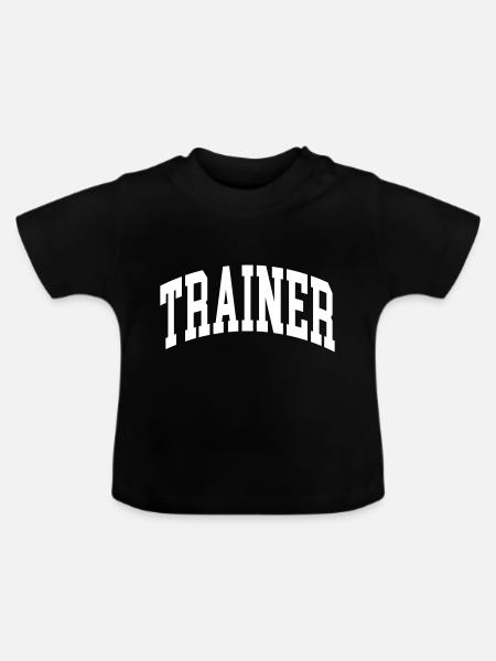 Trainer - Baby Bio-T-Shirt mit Rundhals - Schwarz