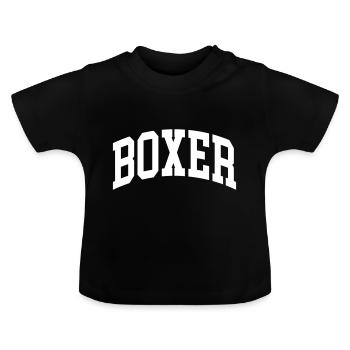 Boxer - Baby Bio-T-Shirt mit Rundhals - Schwarz - Vorne