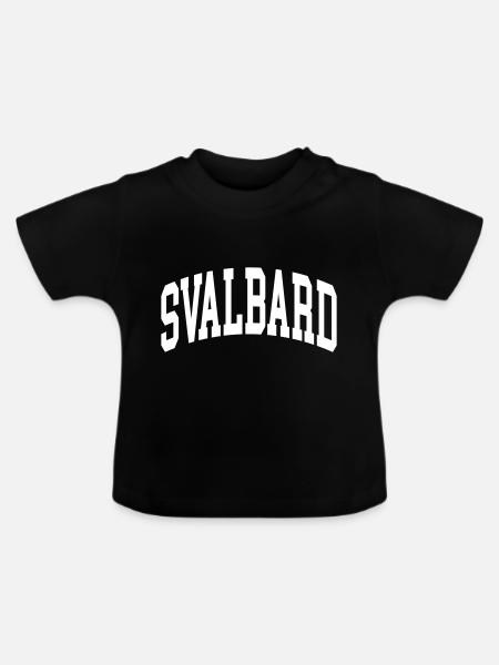 Svalbard - Baby Bio-T-Shirt mit Rundhals - Schwarz