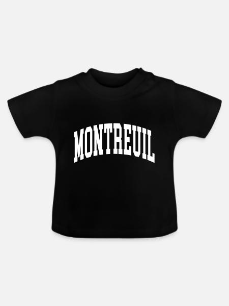 Montreuil - Baby Bio-T-Shirt mit Rundhals - Schwarz