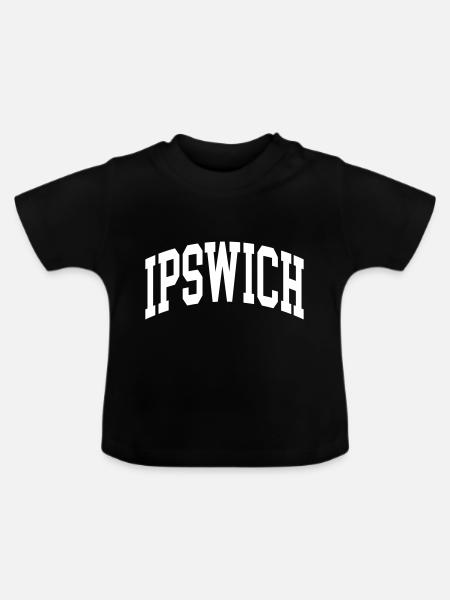 Ipswich - Baby Bio-T-Shirt mit Rundhals - Schwarz