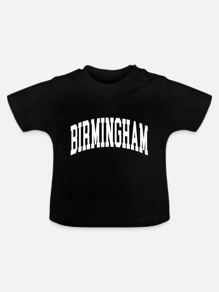Birmingham - Baby Bio-T-Shirt mit Rundhals - Schwarz