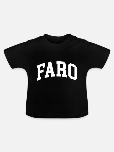 Faro - Baby Bio-T-Shirt mit Rundhals - Schwarz