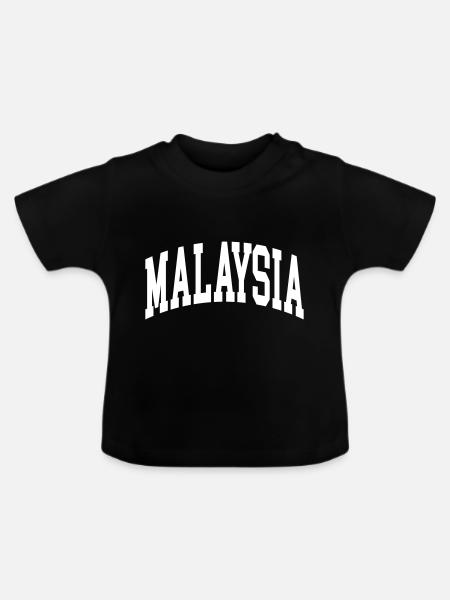 Malaysia - Baby Bio-T-Shirt mit Rundhals - Schwarz