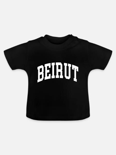 Beirut - Baby Bio-T-Shirt mit Rundhals - Schwarz