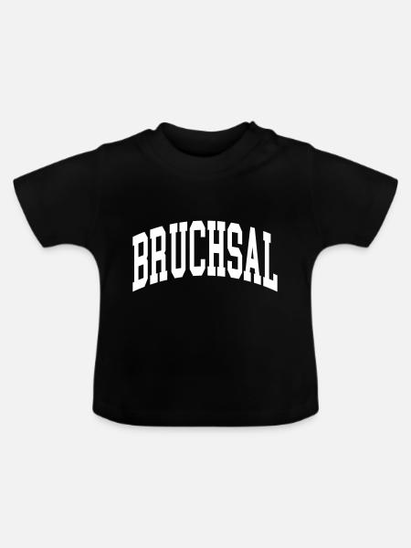 Bruchsal - Baby Bio-T-Shirt mit Rundhals - Schwarz