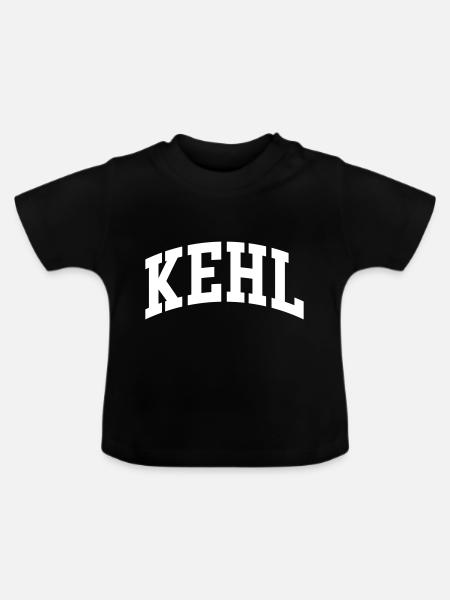 Kehl - Baby Bio-T-Shirt mit Rundhals - Schwarz