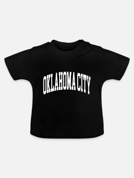 Oklahoma City - Baby Bio-T-Shirt mit Rundhals - Schwarz