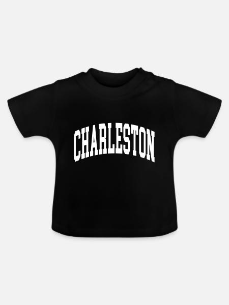 Charleston - Baby Bio-T-Shirt mit Rundhals - Schwarz