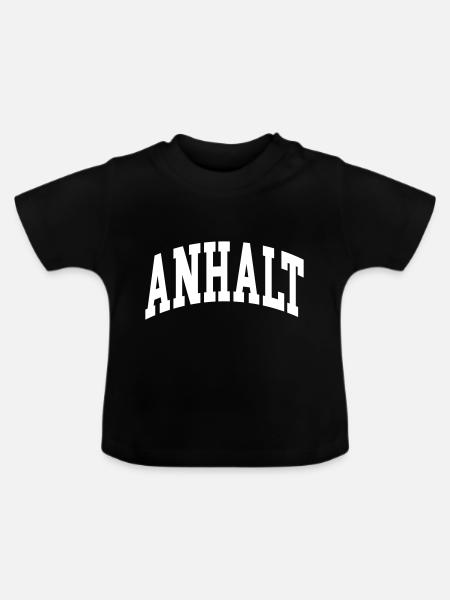 Anhalt - Baby Bio-T-Shirt mit Rundhals - Schwarz