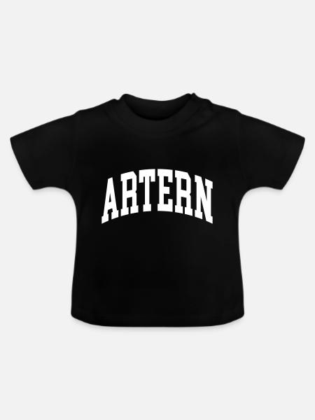 Artern - Baby Bio-T-Shirt mit Rundhals - Schwarz