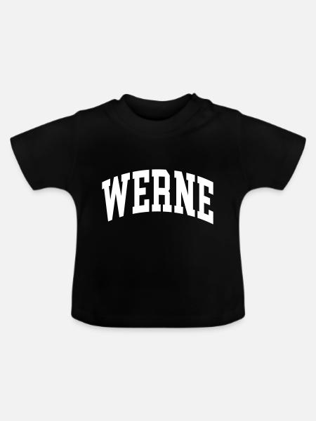 Werne - Baby Bio-T-Shirt mit Rundhals - Schwarz