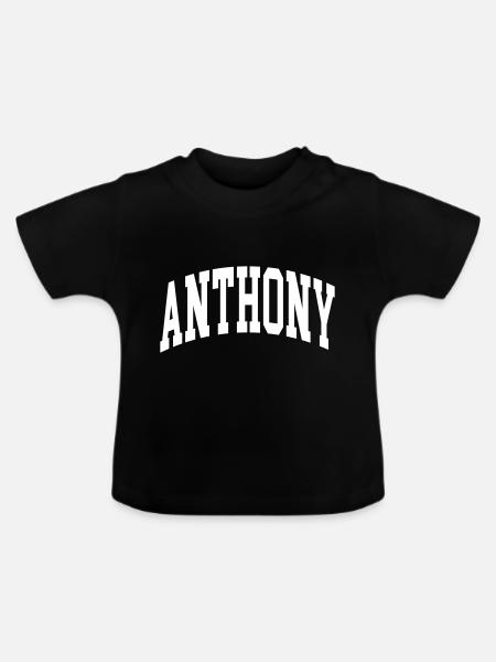 Anthony - Baby Bio-T-Shirt mit Rundhals - Schwarz