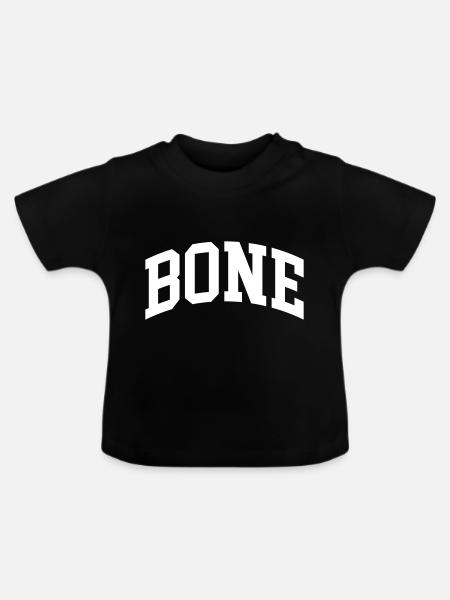 Bone - Baby Bio-T-Shirt mit Rundhals - Schwarz