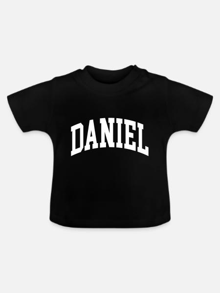 Daniel - Baby Bio-T-Shirt mit Rundhals - Schwarz