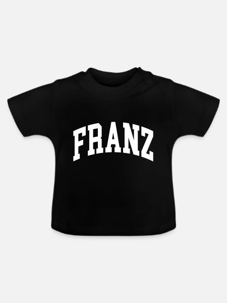 Franz - Baby Bio-T-Shirt mit Rundhals - Schwarz